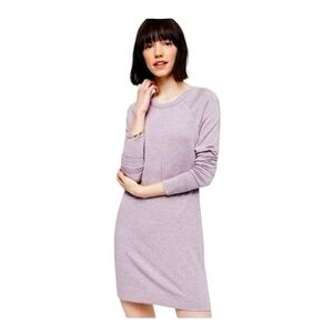 LOU & GREY Signature Soft Long Sleeve Pullover Sweatshirt Dress Soft Coz…